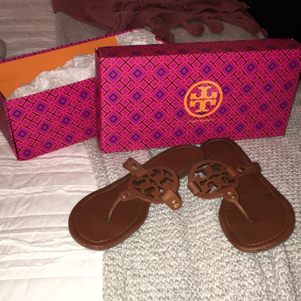 Tory Burch Sandals, matte brown